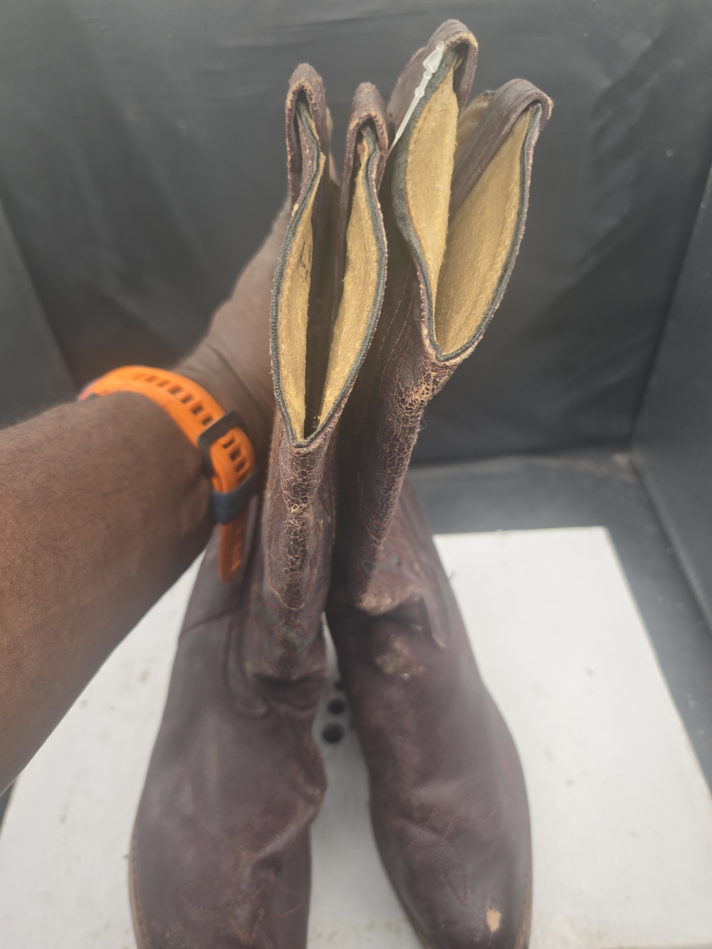Women’s Brown Leather Ankle Boots - Classic Pull-On Booties